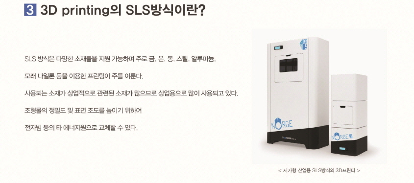 3D Printing의 SLS방식이란?