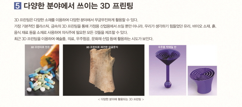 다양한 분야에서 쓰이는 3D 프린팅
